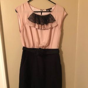 The Limited Blush Pink & Black One Piece Dress